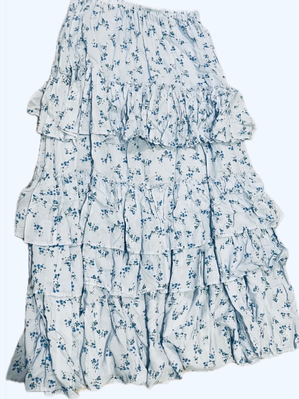 Blue Floral skirt